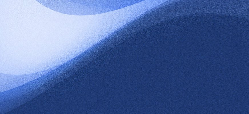 Den första abstrakta bilden visar en mjuk blå gradientbakgrund där färgerna går från ljusare blå till något mörkare toner. Över bakgrunden ligger böljande, organiska former eller linjer som skapar en känsla av rörelse utan att bli röriga.