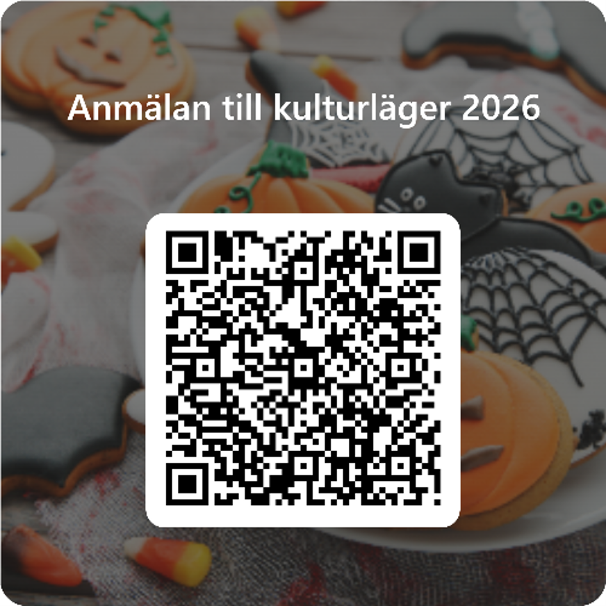 QR-kod anmälan kulturläger 2026