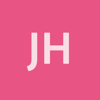 Initialerna JH på rosa bakgrund.