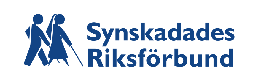Blå logotyp Synskadades Riksförbund