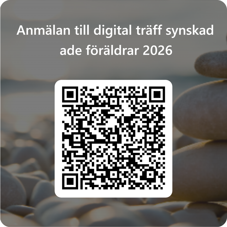 QR-kod anmälan digital träff synskadade föräldrar