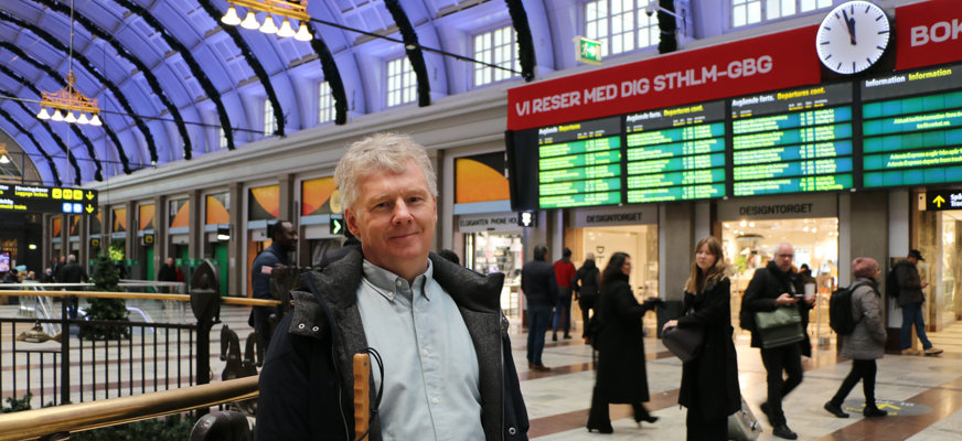 Niklas Mattsson på centralstation